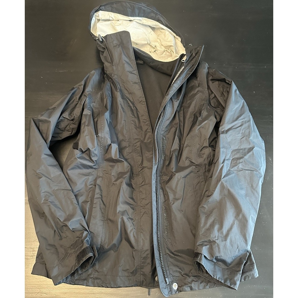 Marmot Rain 2 Piece Jacket Womens Black Lightweight Waterproof *Size XS Peeling
